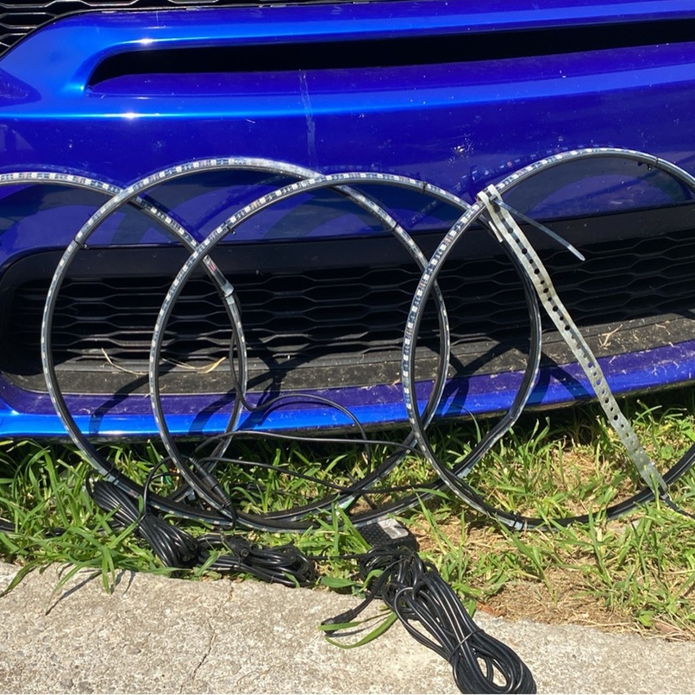 LED Car Light Strips - Black